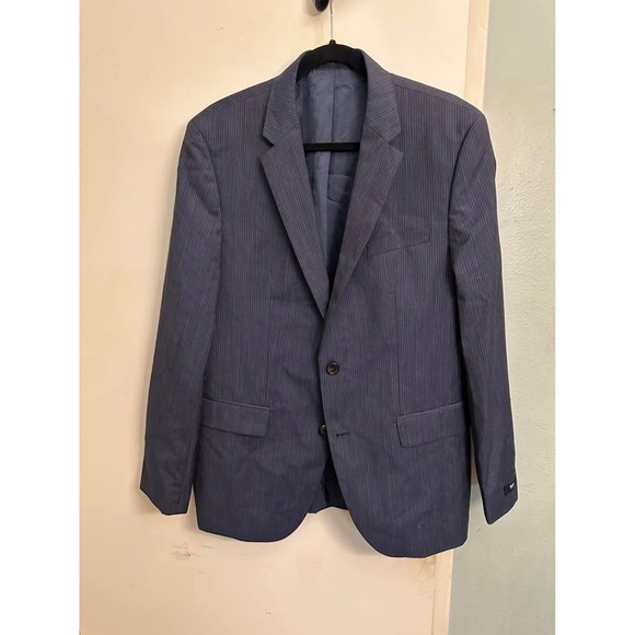 Men's Navy Blue Boss Hugo Boss Suit Jacket 42L - Picture 1 of 5